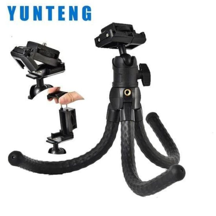 Tripod điện thoại máy ảnh dạng bạch tuộc Yunteng VCT 3286 dễ điều chỉnh và thích hợp ở mọi vị trí