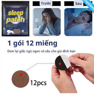 Miếng dán Sleep Patch cảI thiện rốI loạn giấc ngủ miếng dán hỗ trợ giấc ngủ 10 miếng
