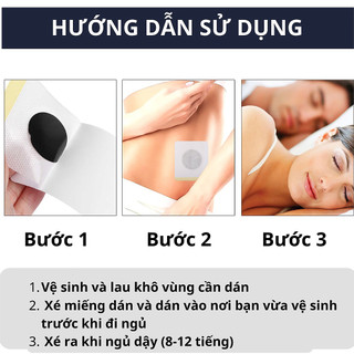 Miếng dán Sleep Patch cảI thiện rốI loạn giấc ngủ miếng dán hỗ trợ giấc ngủ 10 miếng