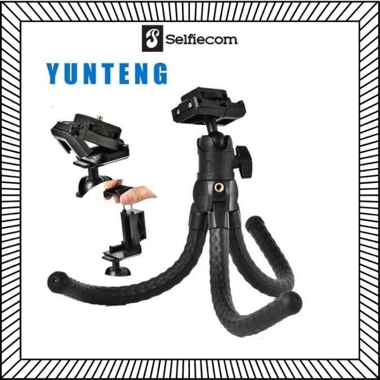 Tripod Bạch Tuộc Yunteng 3286 - Chân Đế Điện Thoại & Máy Ảnh Uốn Dẻo Linh Hoạt, Remote Chụp Từ Xa