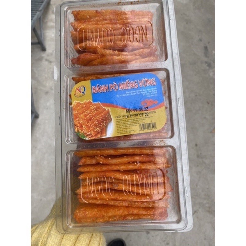 Bánh Pò Miếng Vừng, Hộp 3 Ngăn Siêu To, Đồ Ăn Vặt Hot Cổng Trường