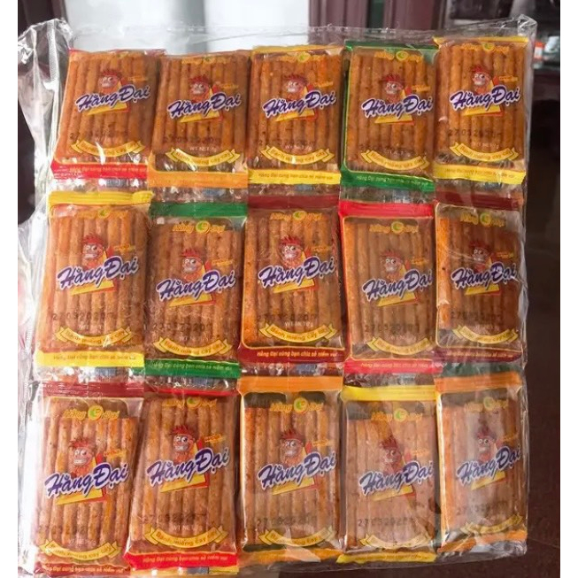 Bịch 60 Gói Snack Sườn Dê Nướng Hằng Đại, Đồ Ăn Vặt Tuổi Thơ, Ăn Vặt Cổng Trường