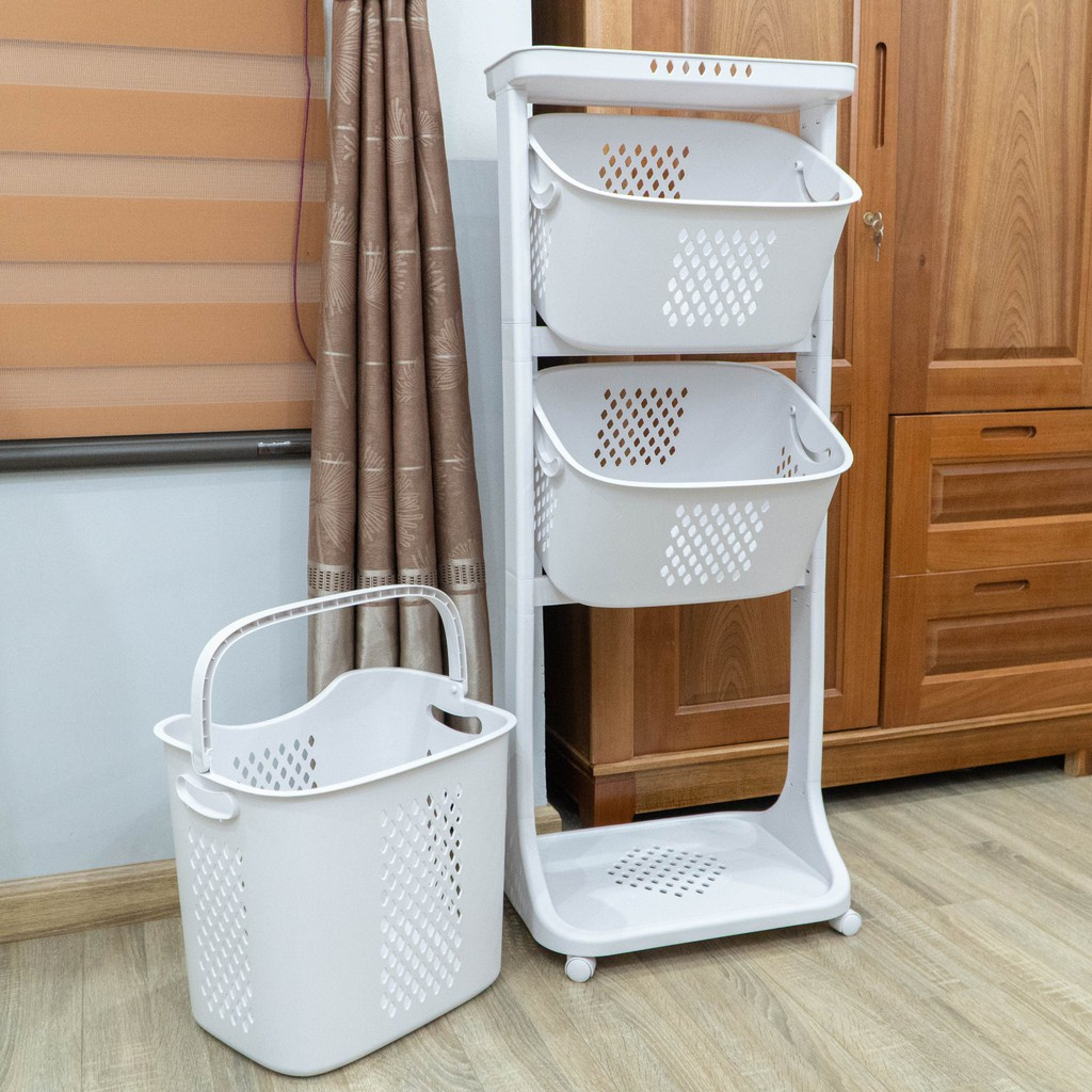 Kệ đựng đồ đa năng có bánh xe 5567, giỏ đựng đồ đa năng - Việt Nhật Plastic Official | BigBuy360 - bigbuy360.vn