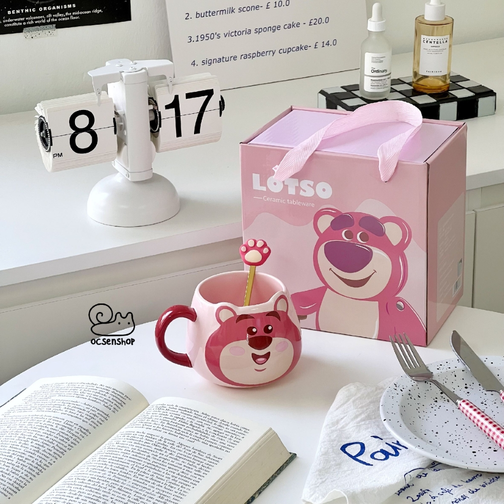 LY SỨ GẤU DÂU LOTSO LÀM QUÀ TẶNG DỄ THƯƠNG SINH NHẬT