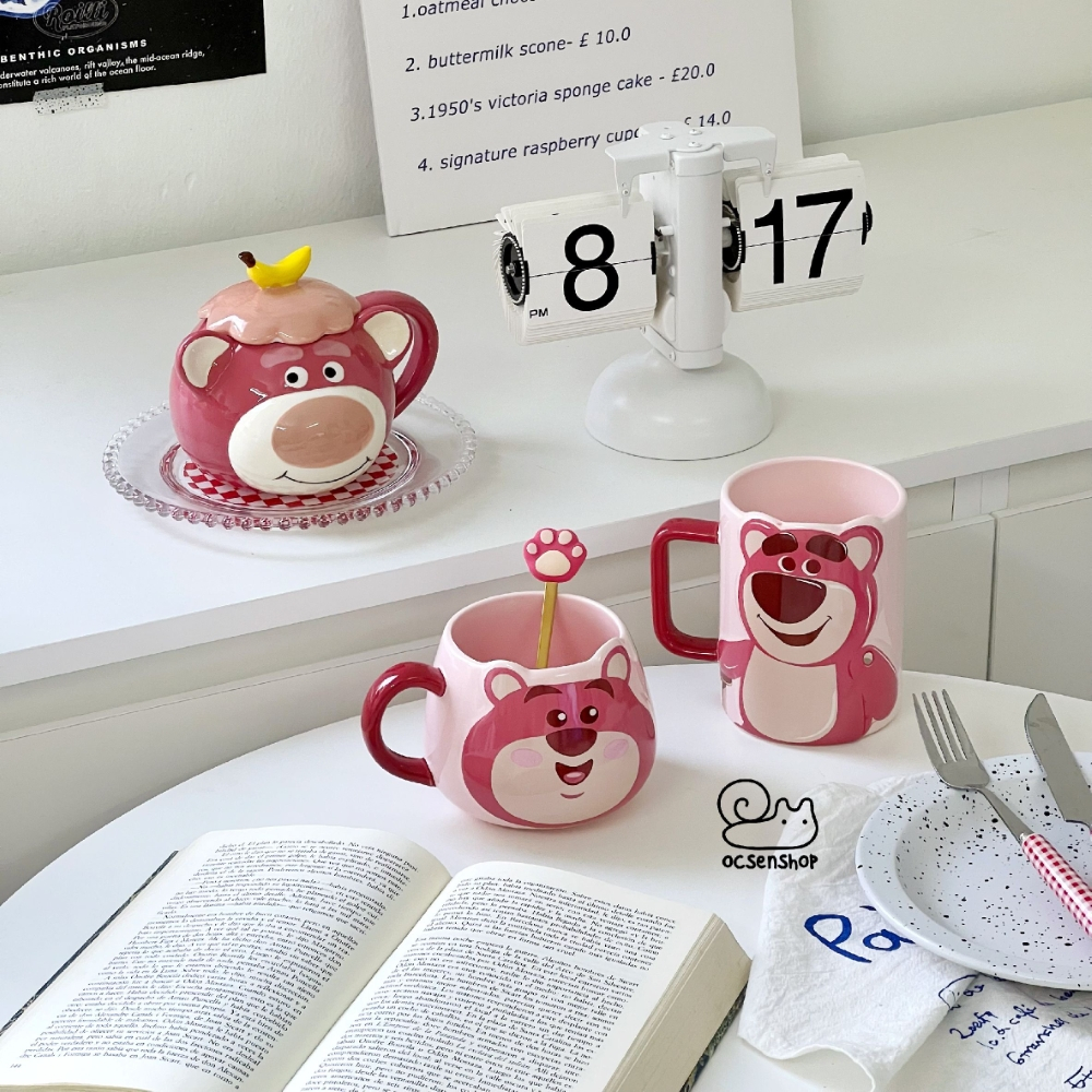 LY SỨ GẤU DÂU LOTSO LÀM QUÀ TẶNG DỄ THƯƠNG SINH NHẬT