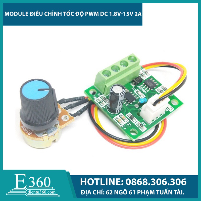 MODULE ĐIỀU CHỈNH TỐC ĐỘ PWM DC 1.8V- 15V 2A | Shopee Việt Nam