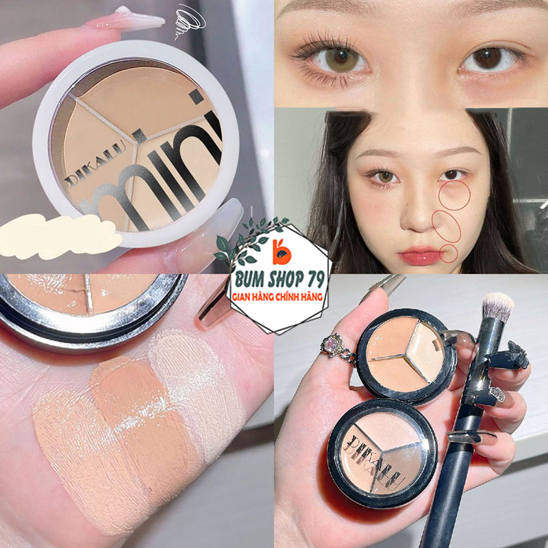 Kem che khuyết điêm 3 in 1 DIKALU có màu kiềm dầu che phủ hoàn toàn ...