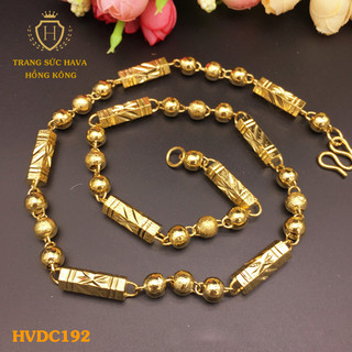 Dây Chuyền, Vòng Cổ Nam Xi Mạ Vàng Non Cao Cấp - Trang Sức Hava Hong Kong - HVDC191