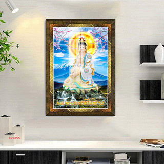 Tranh Treo Tường Phật Quan Thế Âm Bồ Tát - Tranh Laminate Tráng Gương (60x90cm)