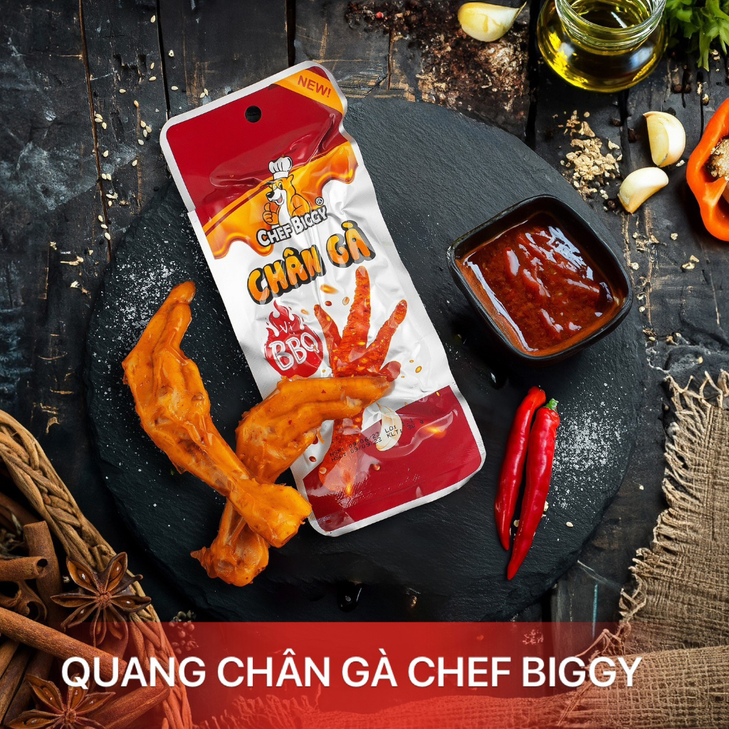 Combo 10 gói Chân gà CHEF BIGGY Vị cay/Mật Ong 30g- Chính Hãng | Shopee ...
