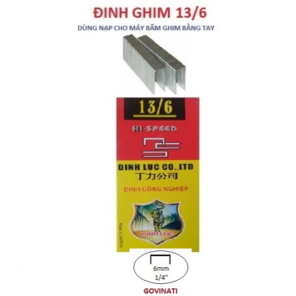 Đinh bắn gỗ 13/6, ghim U nạp cho Máy kim ghim bóp tay | Shopee Việt Nam