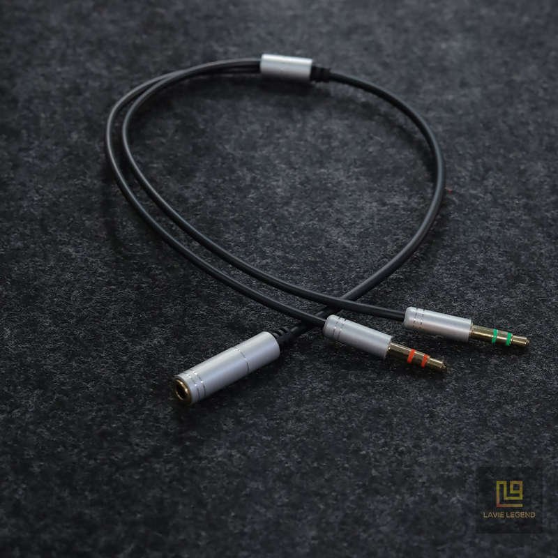 Cáp Chia Âm Thanh AUX 1 To 2 Chuyển Đổi Jack Audio 3.5mm Dùng Cho Máy Tính Để Bàn, Loa, Tai Nghe Kết Nối Micro | BigBuy360 - bigbuy360.vn