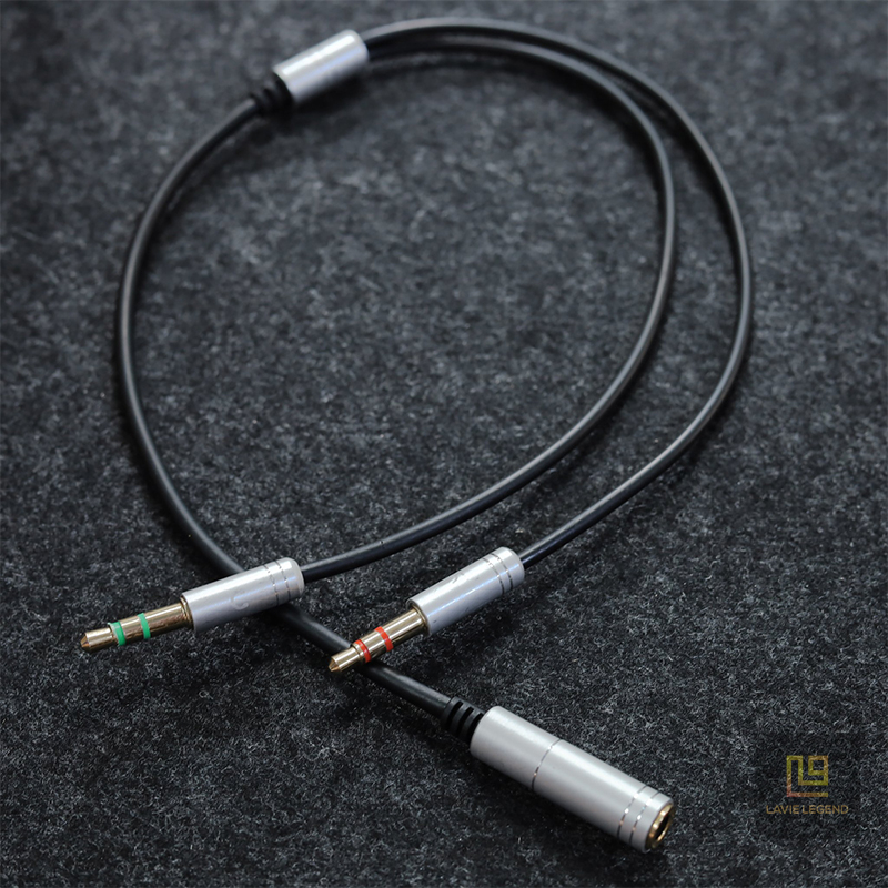 Cáp Chia Âm Thanh AUX 1 To 2 Chuyển Đổi Jack Audio 3.5mm Dùng Cho Máy Tính Để Bàn, Loa, Tai Nghe Kết Nối Micro | BigBuy360 - bigbuy360.vn