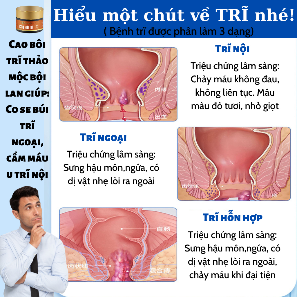 Kem bôi trĩ Calen Nature Farm giảm cơn đau trĩ, co se búi trĩ siêu nhanh hũ 10gram