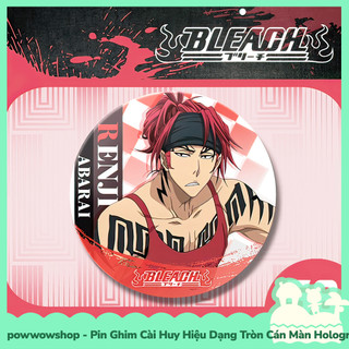 [Sẵn VN - Hỏa Tốc] Huy Hiệu Pin Ghim Dạng Tròn 58mm Cài Áo / Túi / Balo Màn Hologram Phong Cách Anime Manga Bleach FR