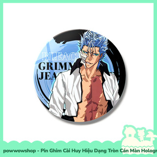 [Sẵn VN - Hỏa Tốc] Huy Hiệu Pin Ghim Dạng Tròn 58mm Cài Áo / Túi / Balo Màn Hologram Phong Cách Anime Manga Bleach FR