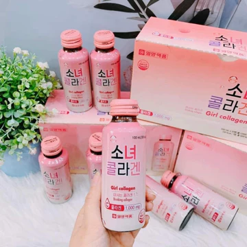 Nước Uống Girl Collagen Hàn Quốc Collagen Uống Làm Đẹp Da Hộp 10 Chai CHÍNH HÃNG