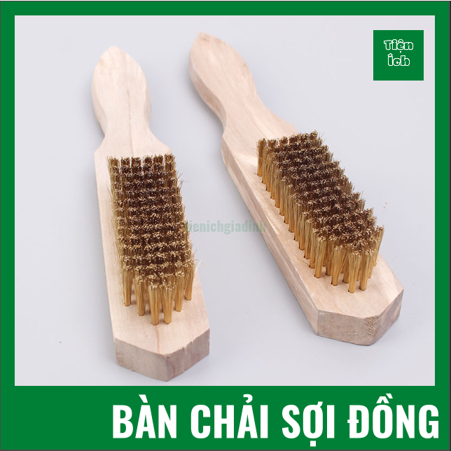 Bàn Chải Sợi Đồng Đánh Rỉ Sét Chà Cọ Bề Mặt Kim Loại Kích Thước 27cm ...