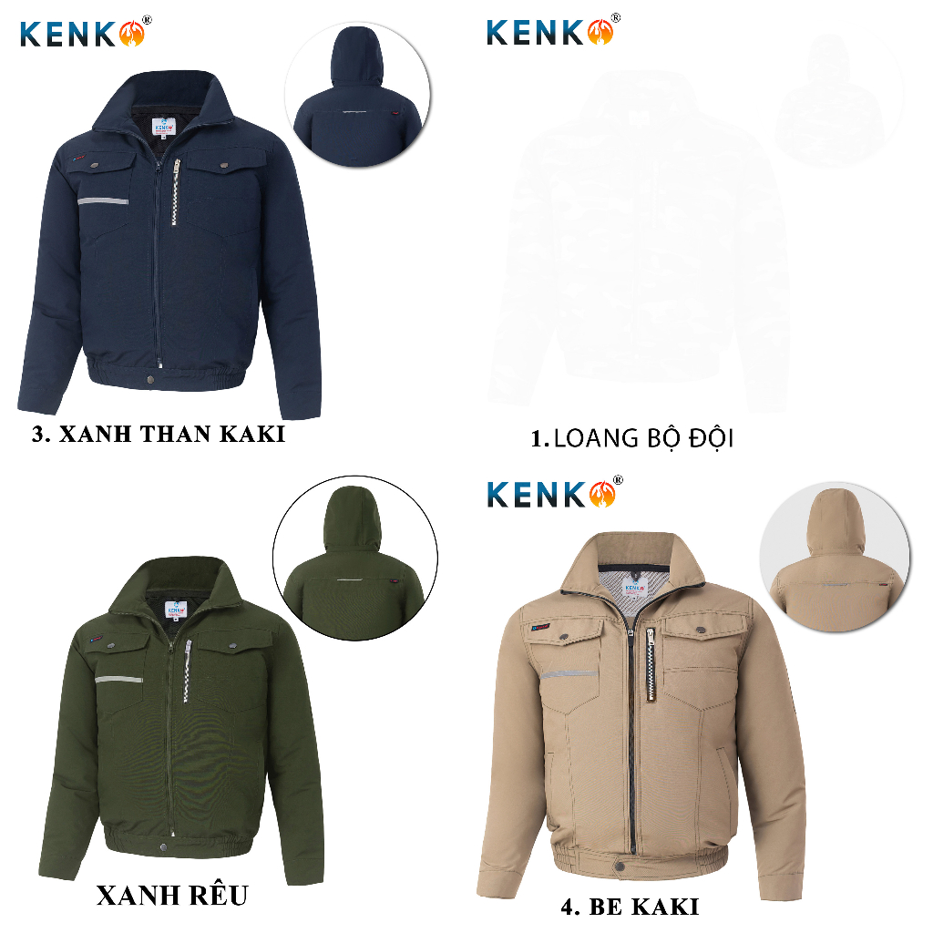 áo điều hòa không kèm bộ máy, chất liệu KAKI dày dặn thương hiệu KENKO