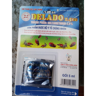 Thuốc diệt ve rận, bọ chét chó mèo Delado, gói tắm diệt sạch 100% sau 1 lần sử dụng - an toàn cho thú cưng