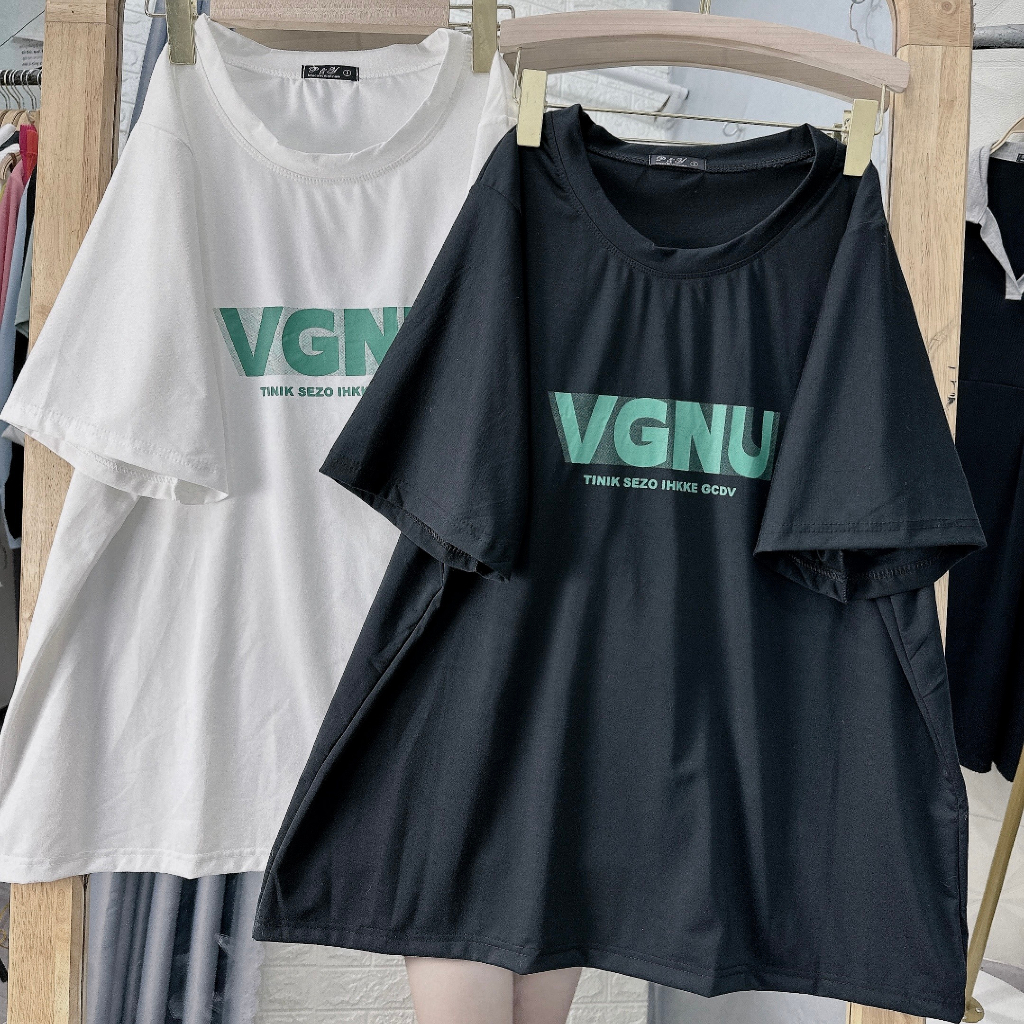 Áo Thun Bigsize Nữ Tay Ngắn Phom Rộng Cá Tính Vải Cotton Mát Dễ Chịu Phù Hợp 4 Mùa A59