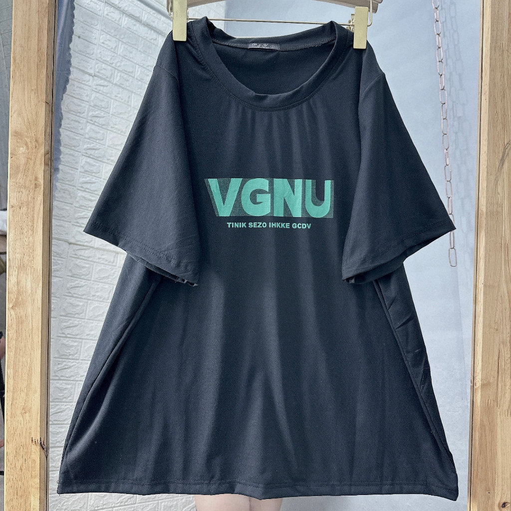 Áo Thun Bigsize Nữ Tay Ngắn Phom Rộng Cá Tính Vải Cotton Mát Dễ Chịu Phù Hợp 4 Mùa A59