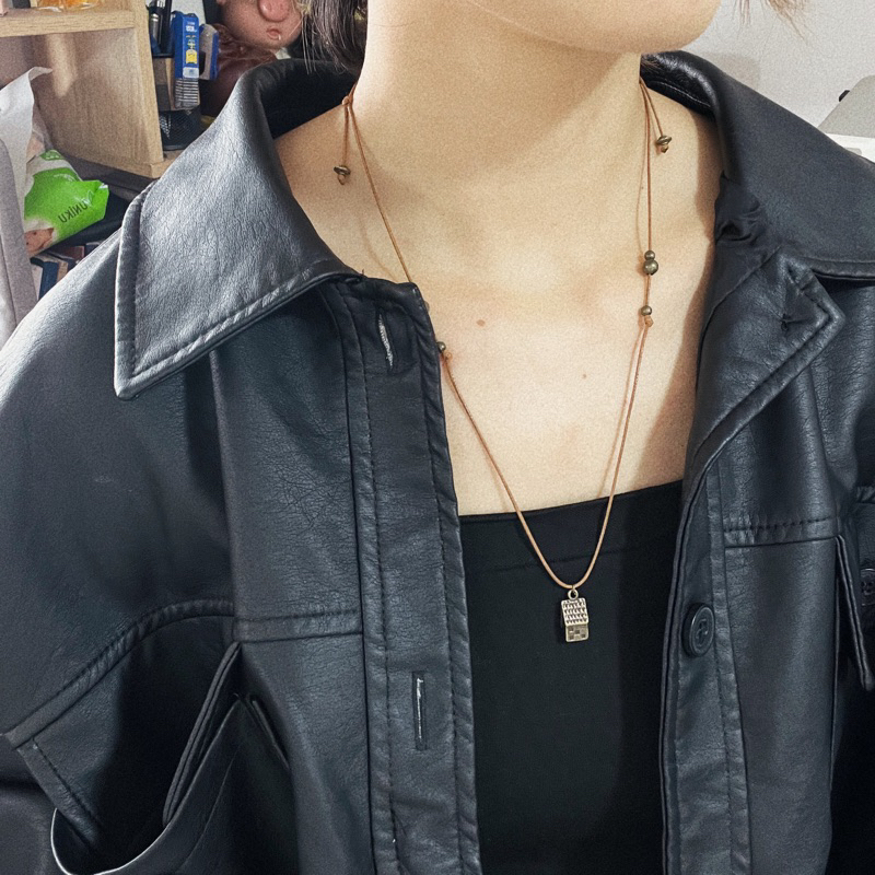 Vòng cổ Ie - Dây chuyển ngôi nhà nhỏ mix hạt vintage
