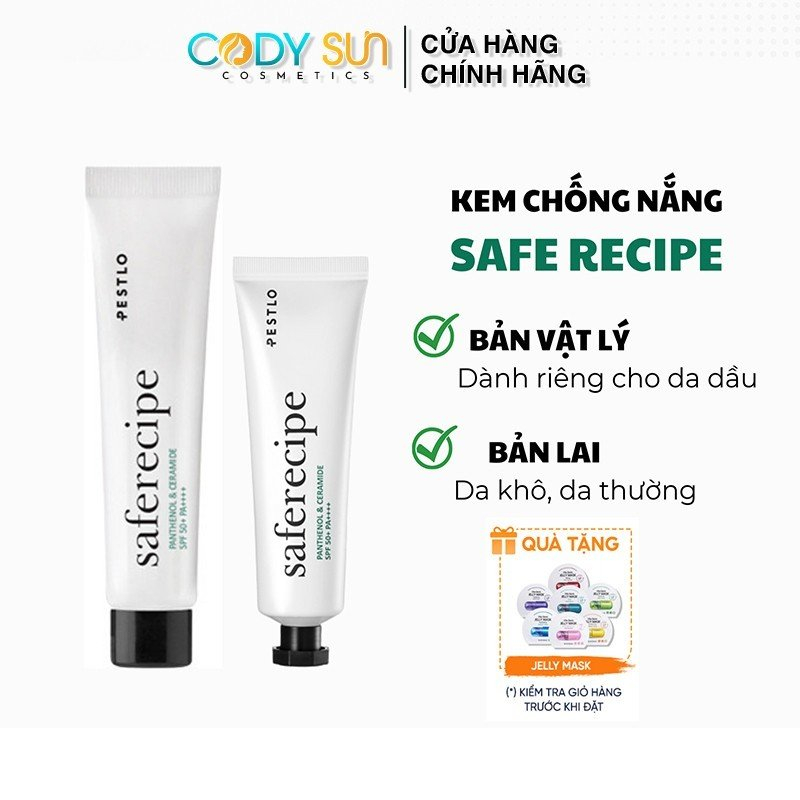 Kem chống nắng PESTLO Safe Recipe Sun Essence SPF50 PA++++ 50ml