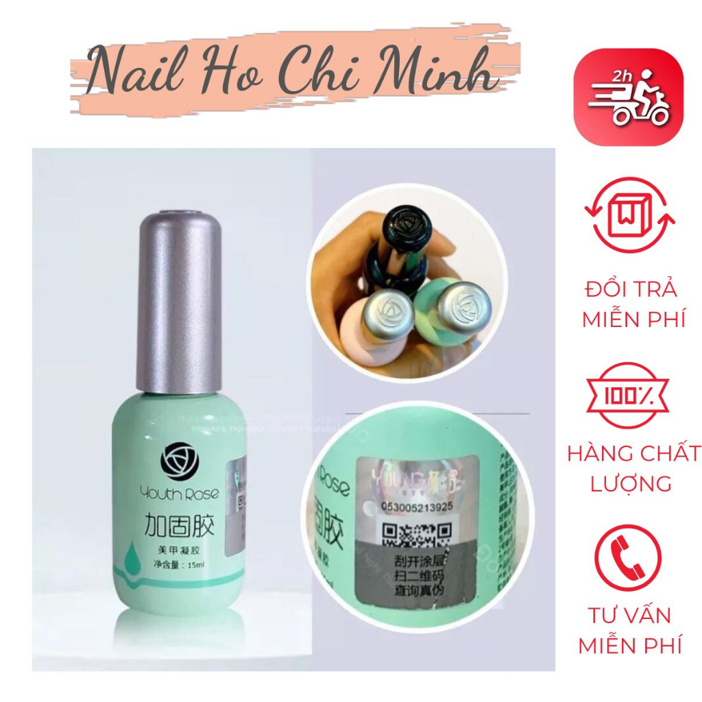 [MẪU 2023] Base top hoa hồng Youth Rose chính hãng - gel liên kết, top phủ bóng, cứng móng chuyên dụng cho dân làm móng