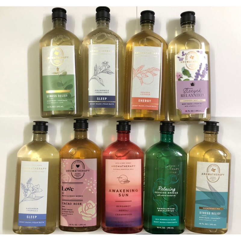Sữa tắm tạo bọt thư giãn Bath & Body Works Aromatherapy Body Wash