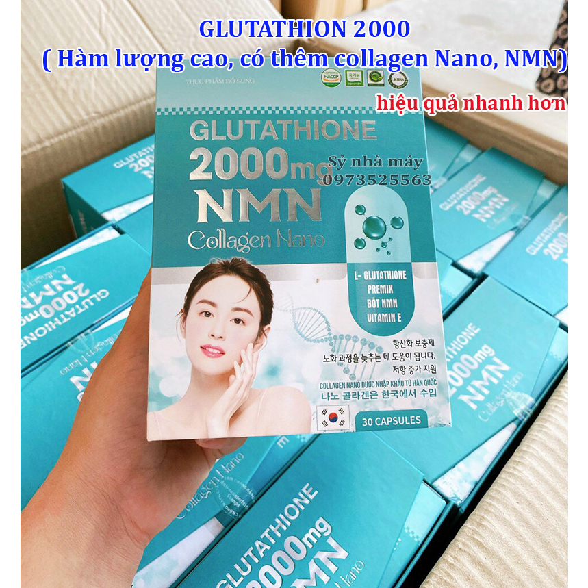 Glutathione 2000mg Th nh Ph n Ch nh Trong Vi n U ng Tr ng Da