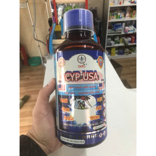 [cam kết sạch muỗi 6_12tháng]thuốc muỗi y tế phun xịt -tẩm màn diệt côn trùng Cyp Usa 100EC chai 1 lít ANH QUỐC
