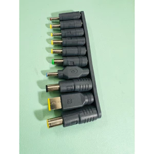 Bộ 10 đầu chuyển DC 5.5x2.5mm sang chân cắm cho laptop các loại, Dell Lenovo Asus Bộ 10 chân sạc