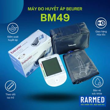Máy đo huyết áp bắp tay BEURER BM49 màn hình siêu lớn, thông tin rõ ràng