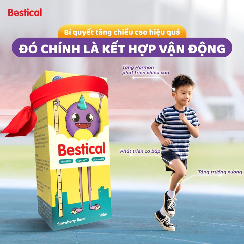 Bestical Bổ Sung Canxi Vitamin D3 Và Vitamin K2 Giúp Hỗ Trợ Xương Và