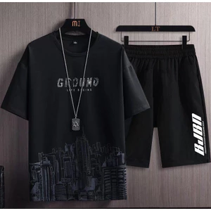Đồ bộ nam 🚚 FREESHIP 🚚 Bộ Thể Thao Nam GROUND CoolFit chất thun co Giãn, năng động mùa Hè, 2 màu trẻ trung