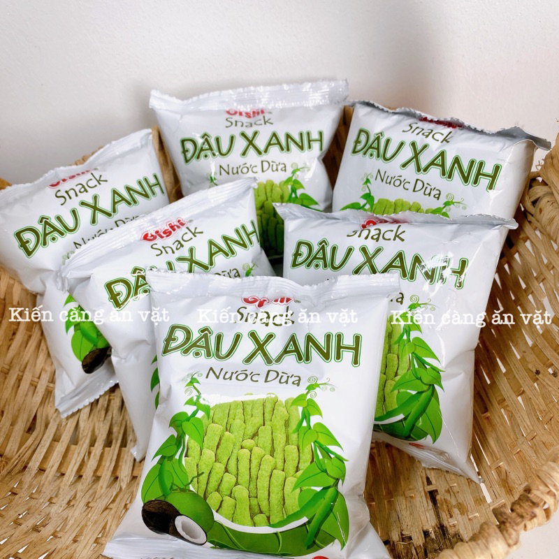 [BỊCH 20 GÓI] Bim bim đậu xanh nước cốt dừa (GÓI MINI 6G), Snack oishi ...