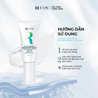 Kem trắng nách khử mùi hôi Rucos Extra White & Deodorant Cream 35g Chính Hãng