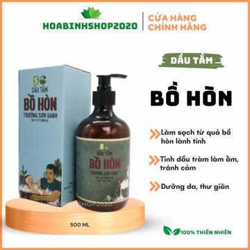 [CHÍNH HÃNG- 500ML] Dầu Tắm Trẻ Em Bồ Hòn Trường Sơn Xanh Sinh Dược- sữa tắm cho trẻ em an lành từ thảo dược