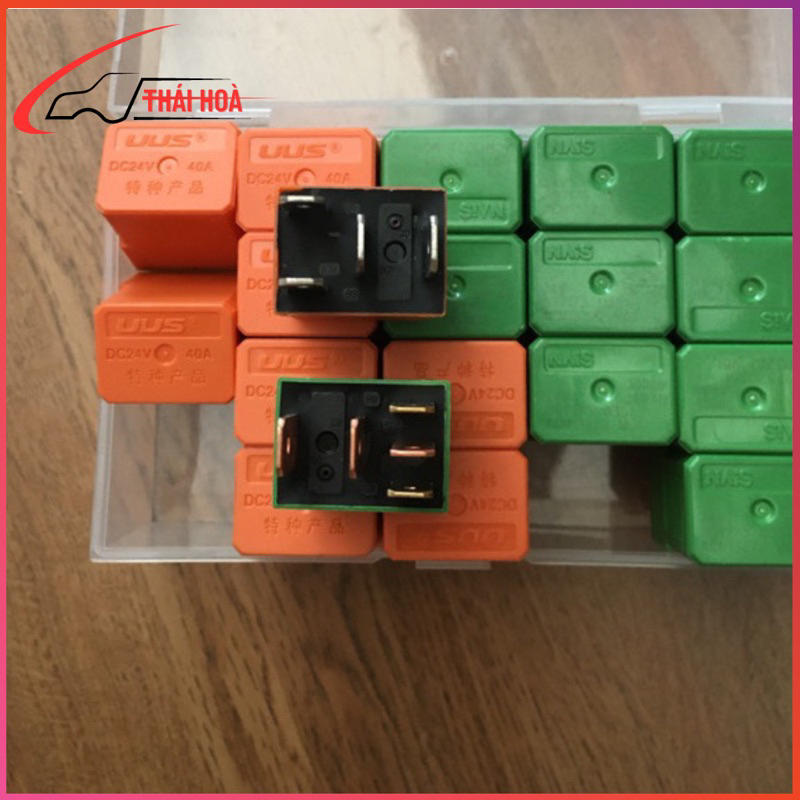 Rơ le 4 5 chân 12v 24v 40a uus, giắc cắm rơ le 4,5 chân | Shopee Việt Nam