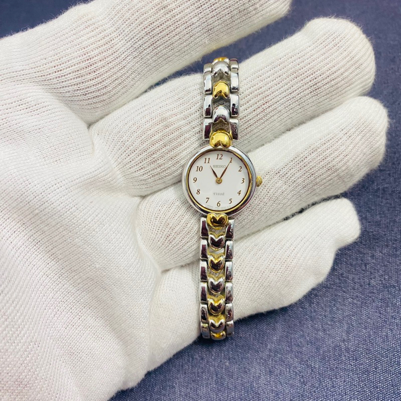 ng h n Seiko Tisse Nh t B n m t tr n size 20mm d y kh a zin