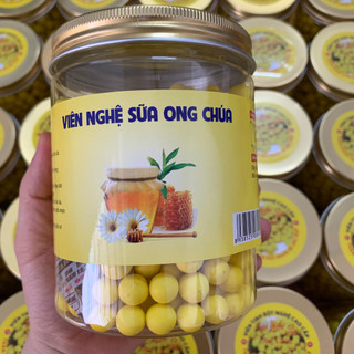Viên tinh bột nghệ sữa ong chúa [Hũ 400G] Tinh bột nghệ viên,  viên tinh bột nghệ vàng nguyên chất cao cấp -VBN
