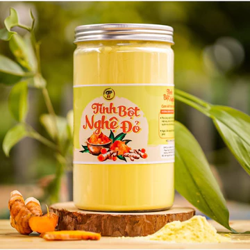Tinh bột nghệ nguyên chất 100%, tinh bột nghệ nano giàu curcumin tốt cho sức khỏe hộp 500G -TBN