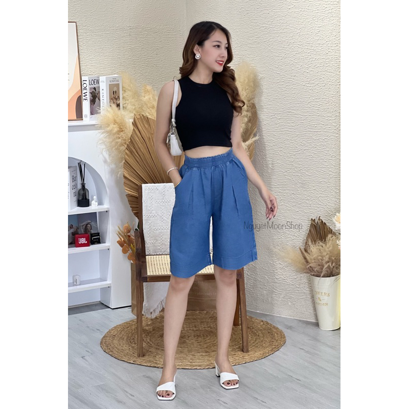 Quần Jean nữ ngố chất Jean lụa mềm mỏng thoáng mát kiểu dáng trẻ trung Bigsize mã SPN