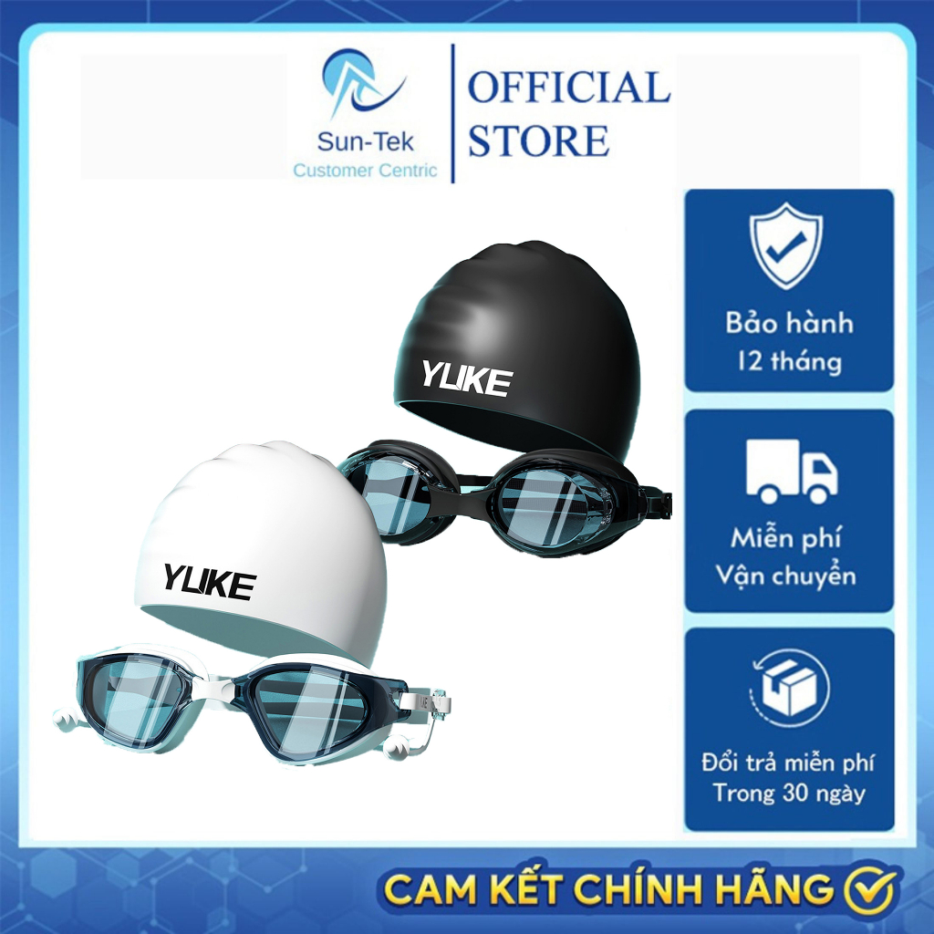 Bộ Kính Bơi Mũ Bơi Cao Cấp Kính Bơi 3 Lớp Chống Sương Mù Chống Thấm ...