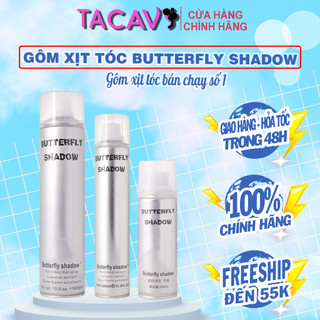 Gôm xịt tóc Butterfly Shadow 150ml 320ml 600ml Chính hãng,keo xịt tóc quốc dân, Gôm bạc giữ nếp tóc