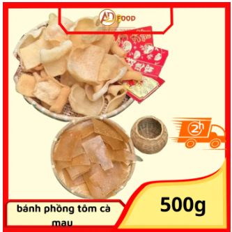 Gói 100g Bánh phồng tôm, đặc sản Cà Mau