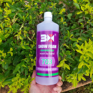 NƯỚC RỬA XE BỌT TUYẾT ĐẠM ĐẶC 3X 703 1 lít hàng cao cấp, pha tỉ lệ 1:100 với nước sạch