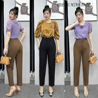 QUẦN BAGGY LƯNG CAO 4 KHUY