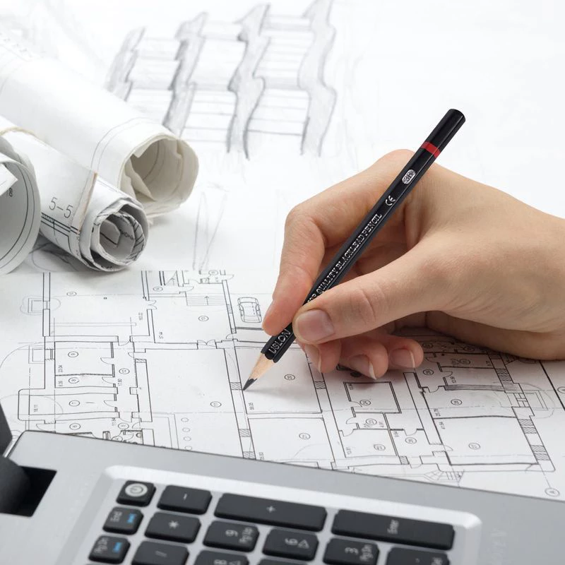 Bút chì phát thảo bộ 12 cây USL 967 (2H-8B), Cho bé, học sinh Tập Vẽ Tranh, chân dung, mỹ thuật